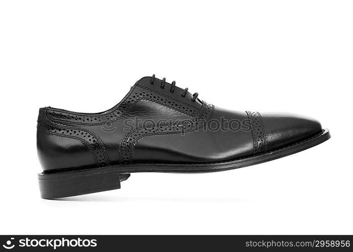 Male shoes isolated on the white background