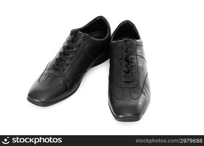 Male shoes isolated on the white background