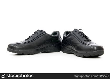 Male shoes isolated on the white background