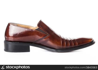 Male shoes isolated on the white background