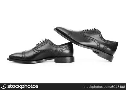 Male shoes isolated on the white background