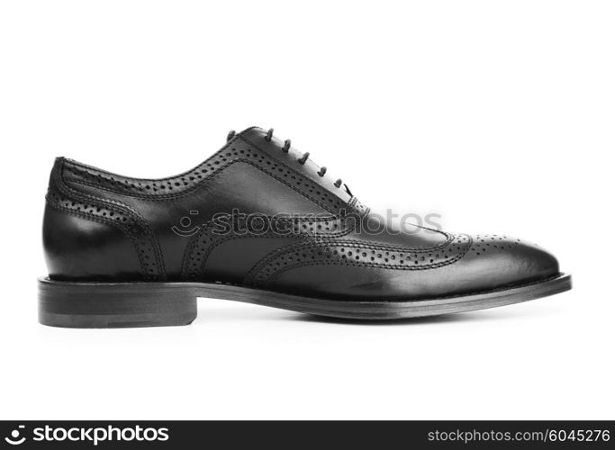 Male shoes isolated on the white background