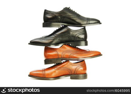 Male shoes isolated on the white background