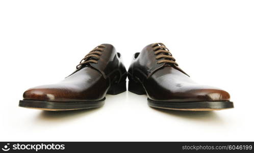 Male shoes isolated on the white background