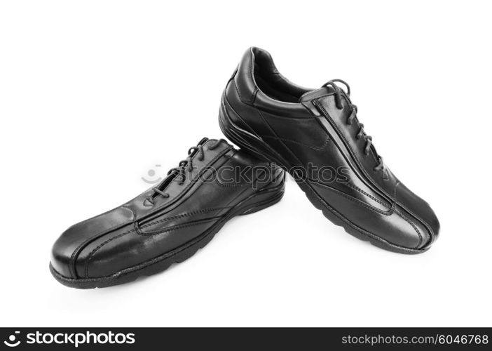 Male shoes isolated on the white background