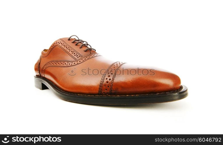 Male shoes isolated on the white background