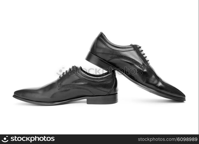 Male shoes isolated on the white background