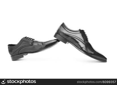 Male shoes isolated on the white background