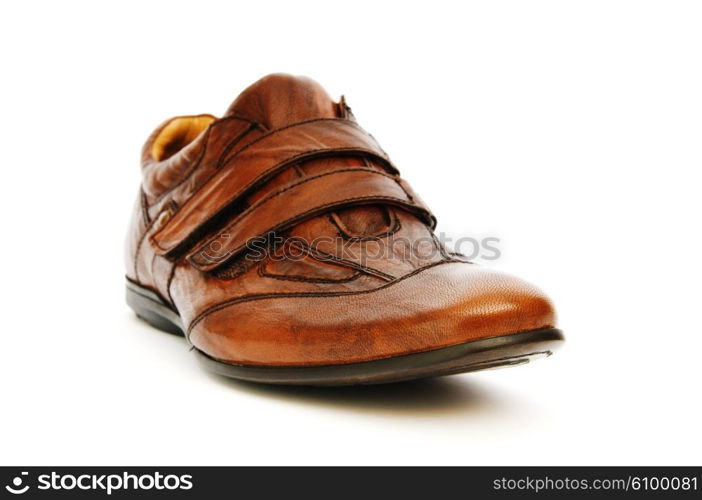 Male shoes isolated on the white background