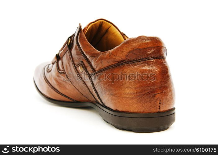 Male shoes isolated on the white background