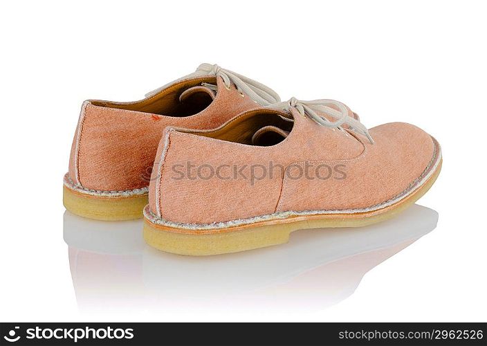 Male shoes isolated on white