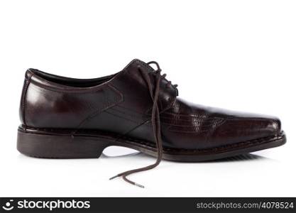 Male shoes. man&rsquo;s shoes isolated on white background