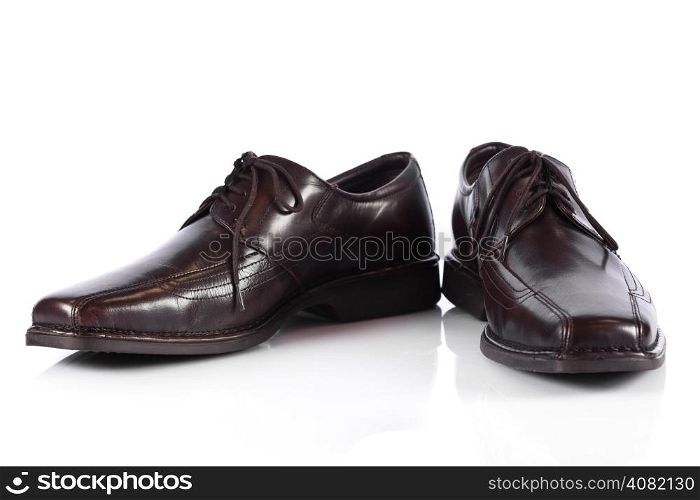 Male shoes. man&rsquo;s shoes isolated on white background