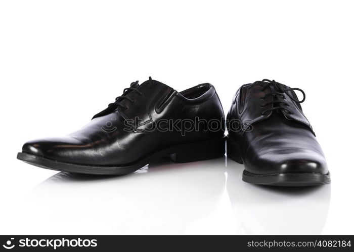 Male shoes. man&rsquo;s shoes isolated on white background