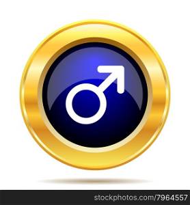 Male sign icon. Internet button on white background.
