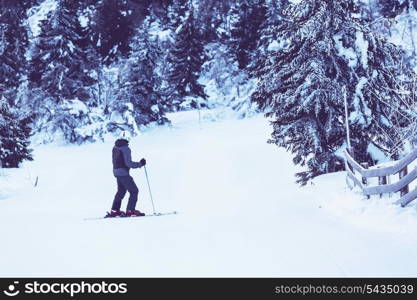 Male skier