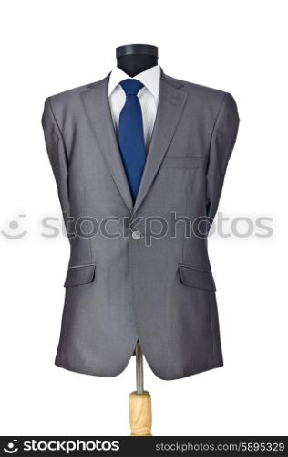 Male suit isolated on the white
