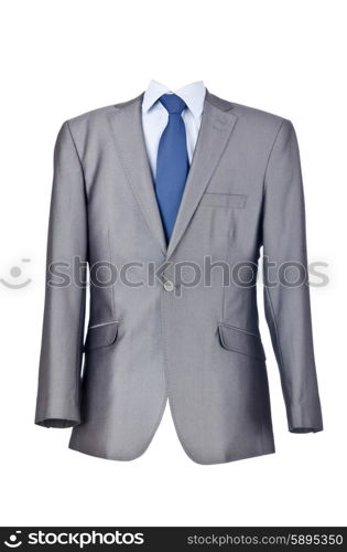 Male suit isolated on the white