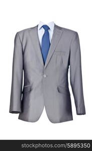 Male suit isolated on the white