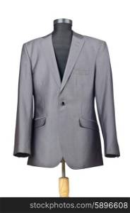 Male suit isolated on the white