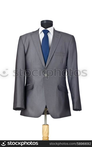 Male suit isolated on the white