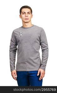 Male sweater isolated on the white