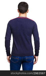 Male sweater isolated on the white