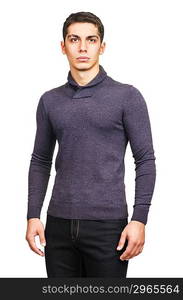 Male sweater isolated on the white