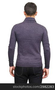 Male sweater isolated on the white