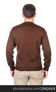 Male sweater isolated on the white