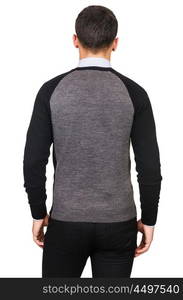 Male sweater isolated on the white