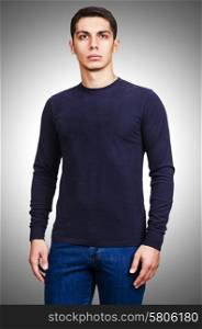 Male sweater isolated on the white