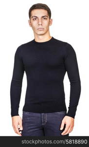 Male sweater isolated on the white