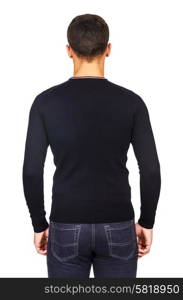 Male sweater isolated on the white