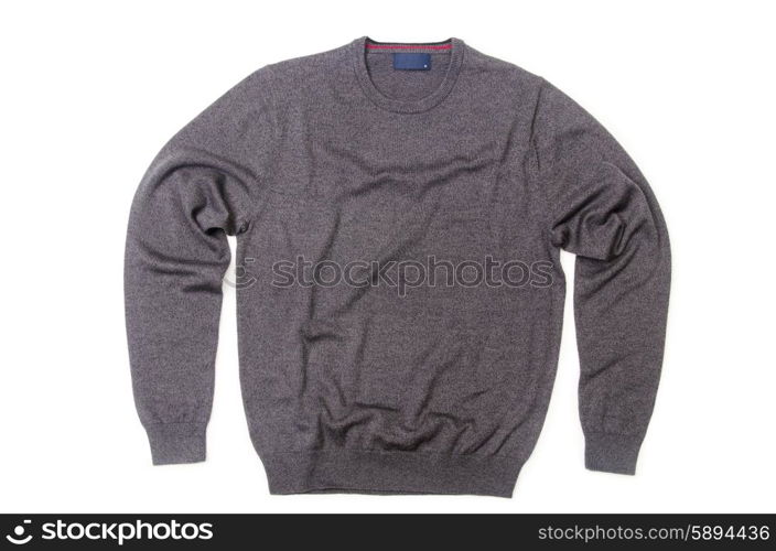 Male sweater isolated on the white