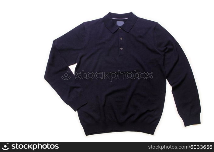 Male sweater isolated on the white