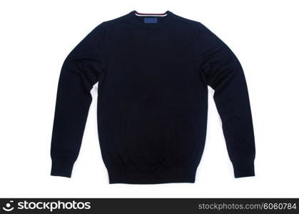 Male sweater isolated on the white