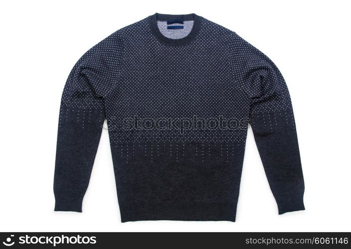 Male sweater isolated on the white