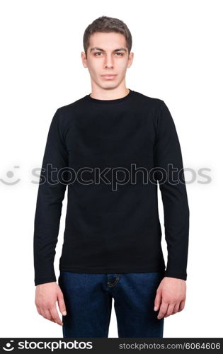 Male sweater isolated on the white