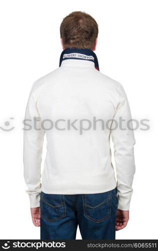 Male sweater isolated on the white