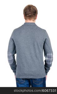 Male sweater isolated on the white