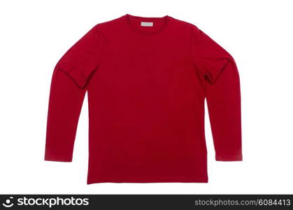 Male sweater isolated on the white