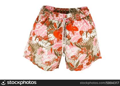 Male swimwear isolated on the white