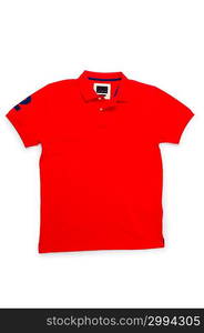 Male t-shirt isolated on the white background