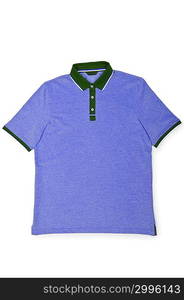 Male t-shirt isolated on the white background