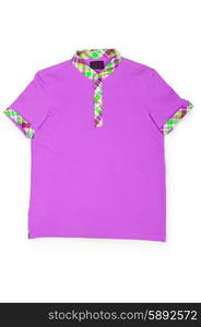 Male t-shirt isolated on the white background