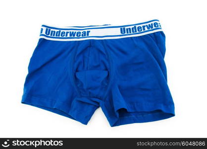 Male underwear isolated on the white