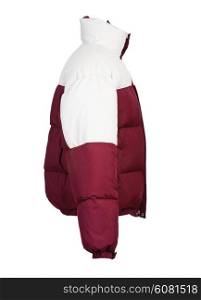 Male winter jacket isolated on the white