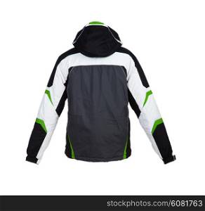 Male winter jacket isolated on the white