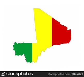mali country flag map shape national symbol